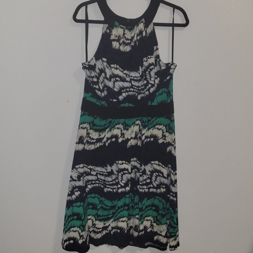 Max and Cleo Painted Feather Dress Size 14 (NWT)